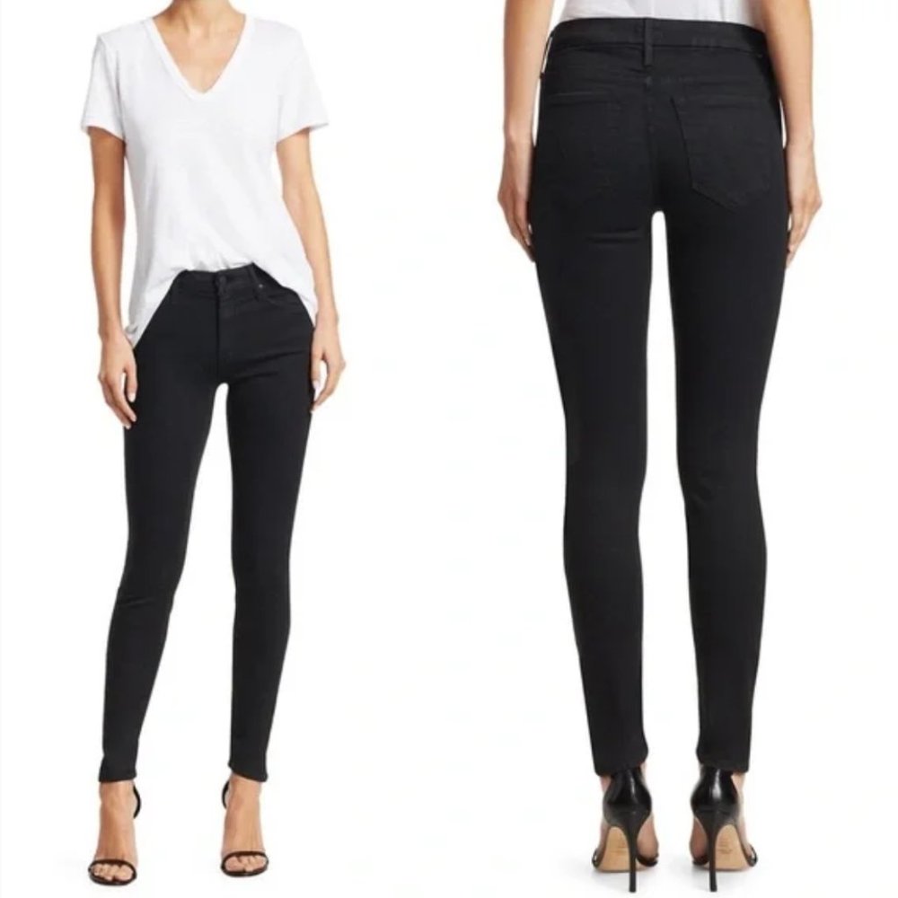 NWT MOTHER The Looker Not Guilty Black Jeans 28